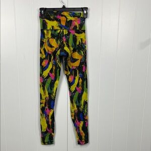 lululemon Athletica Leggings 4 Abstract Vibrant Pattern High Rise Quality EUC